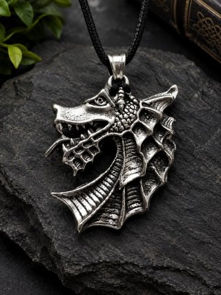 Colgante Dragón Plateado