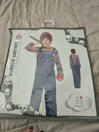 Disfraz de Muñeco Asesino Talla 3-4