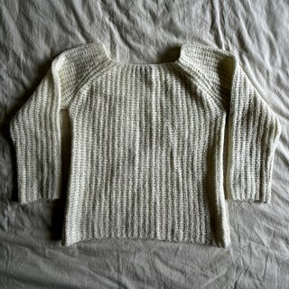 Jersey de punto calado color crudo