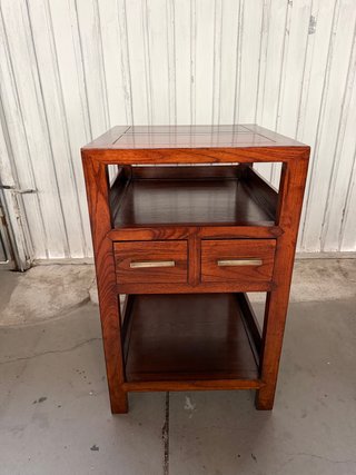 Mesita auxiliar madera maciza NUEVA
