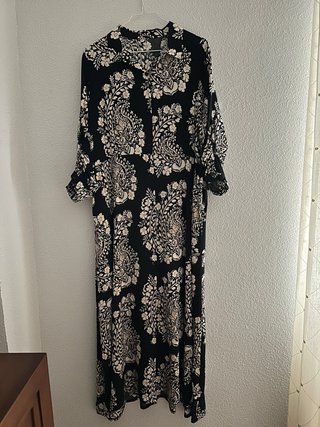 Vestido largo estampado