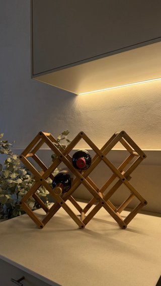 Botellero de Madera Plegable