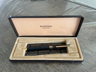 Penna Aurora Marco Polo nera e oro