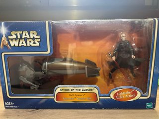 Figura Star Wars Darth Tyranus y Speeder Bike