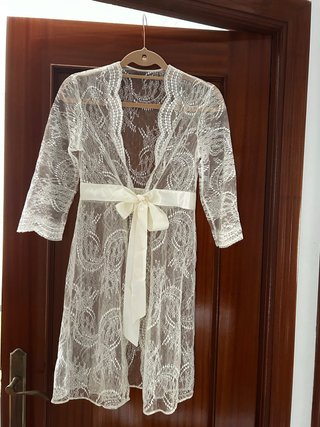 Kimono Premium de Encaje Novia / Especial - GARRET