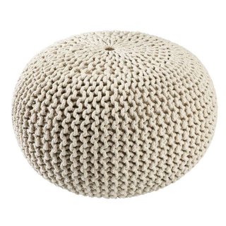 Puff Trenzado Beige