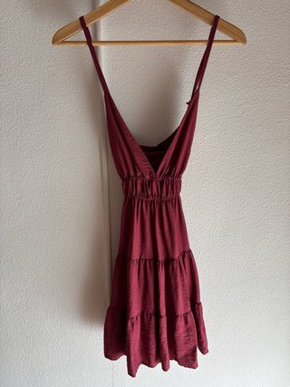 Vestido Granate Corto