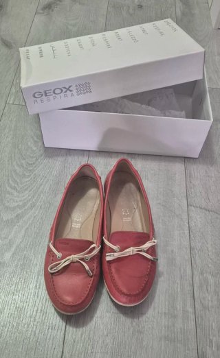 Mocasines Geox de Piel Rojos