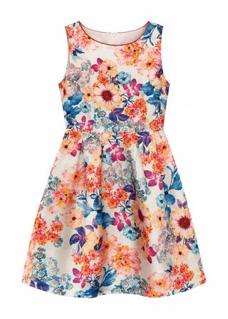 Vestido con estampado de flores