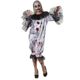 Disfraz Payasa Diabólica Talla L - Halloween Clown