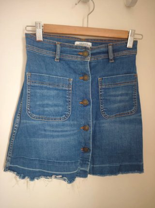 Falda mini vaquera Zara XS