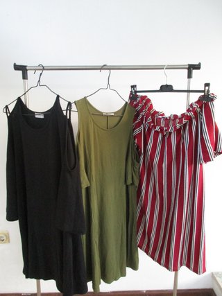 Conjunto 3 Vestidos Pull&Bear Tamanho L