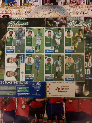 Lamina de cromos BETISBOOK.