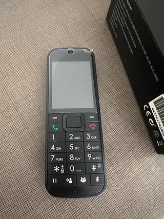 Teléfono inalámbrico negro