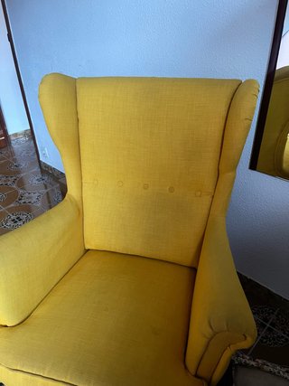 Sillón Orejero Strandmon Ikea Amarillo