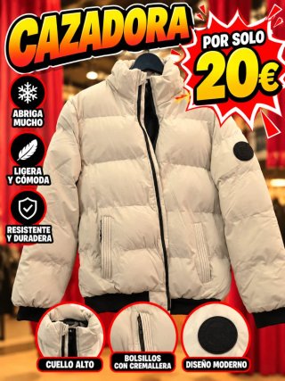 Cazadora Acolchada Beige