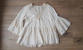 Blusa Boho-Chic Beige