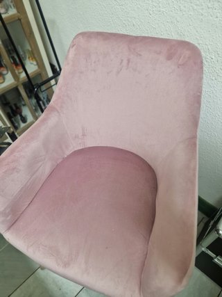 Silla de Terciopelo Rosa