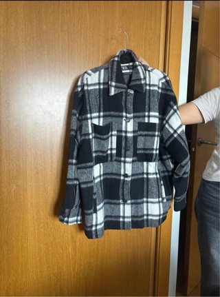 Camisa chaqueta de cuadros Zara