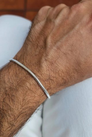 Pulsera de Hombre en Plata de Ley 925 ( 18cm )