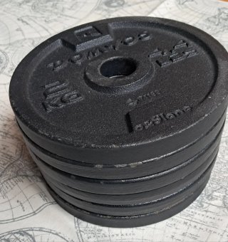 6 Discos de Pesas Decathlon 2kg