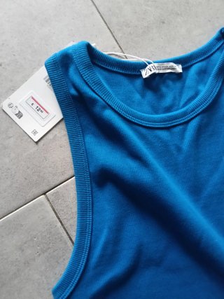 Vestido Azul Zara Talla S