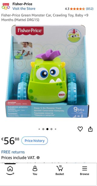 Coche de Juguete Fisher-Price Press 'n Go