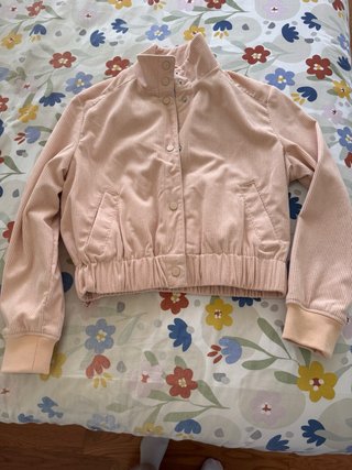 Chaqueta Bomber de Panilla Beige Talla S
