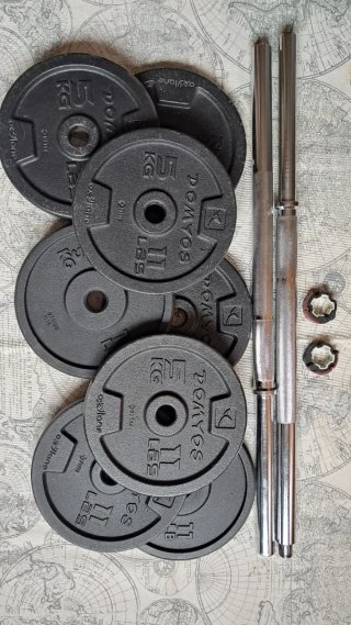 Set de Pesas Domyos 5kg con Barra Desmontable