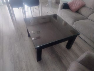 Mesa de Salón Elevable con Cristal además 4 patas