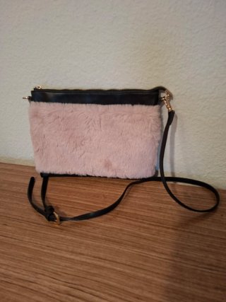 Bolso Mary Paz Negro y Rosa