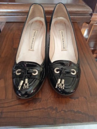 Zapatos Pedro Miralles Charol Negro Talla 35