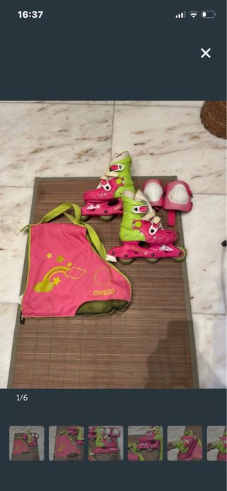 Patines Oxelo con Protecciones y funda  Talla:28-3