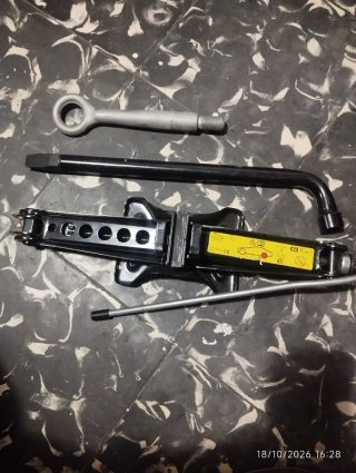elevador de tijera para coche + tiro y palanca
