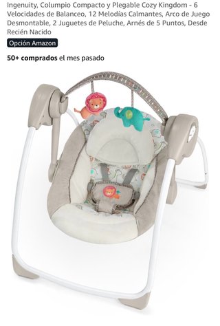Columpio para Bebé Ingenuity Cozy Kingdom