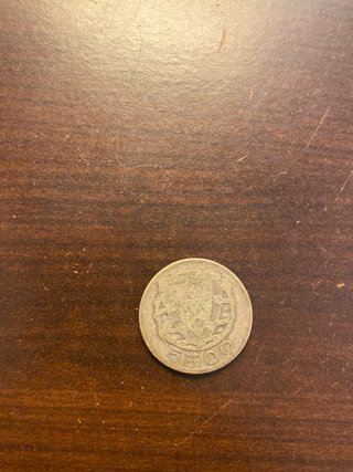 Moneda antigua de 500 escudos de 1933