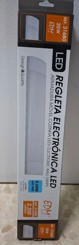 Regleta LED EDM 25W 6400K