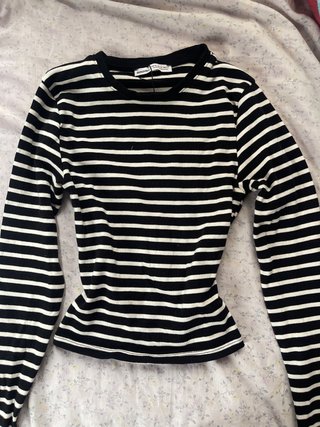 Camiseta manga larga Bershka rayas