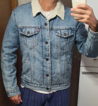 Chaqueta vaquera Levis con forro borrego talla M