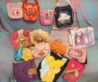 Lote de 15 Bolsos Infantiles y Juveniles