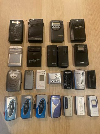 Lote de radios portátiles vintage para reparar