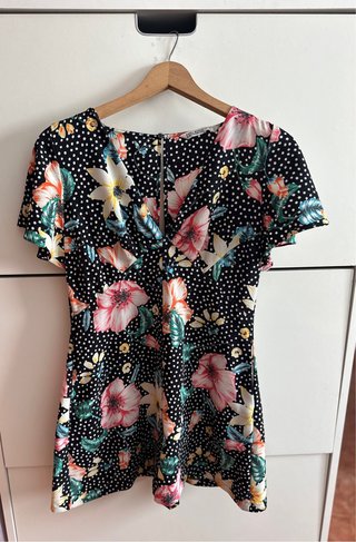 Mono corto Zara estampado flores