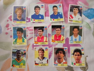 Lote 12 Cromos Panini USA 94 mundial