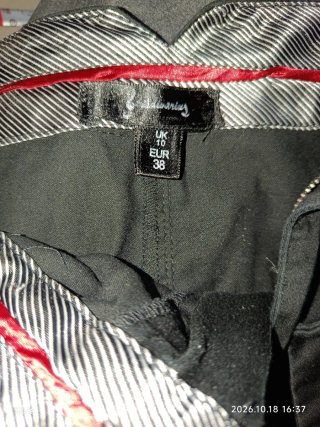 Falda recta básica Stradivarius negra