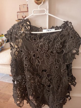 Camisa de guipur Zara