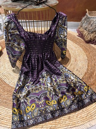 Vestido Morado Estampado