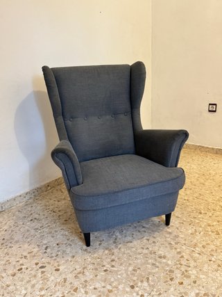 Sillón orejero IKEA Strandmon gris Mairena del Alj