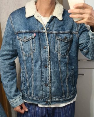 Chaqueta vaquera Levis con forro borrego talla L