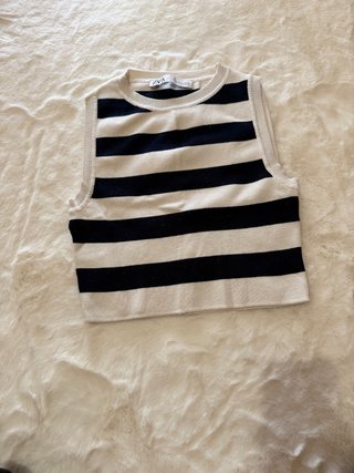 Top de punto Zara rayas