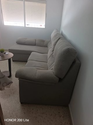 Sofá Cheslong 3 Plazas Beige